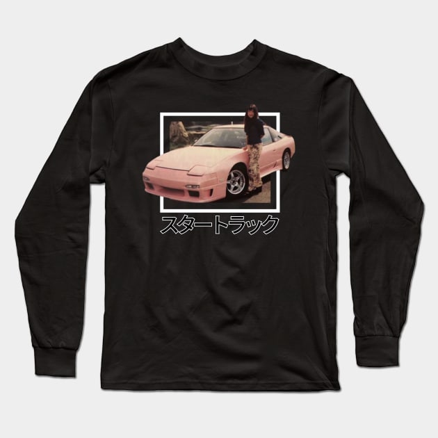 jdm pink 240sx Long Sleeve T-Shirt by Mangekyou Media